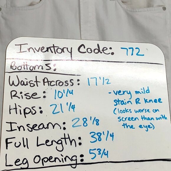 Vince White  denim Relaxed straight leg 5 pocket jeans waist 31 (unisex) - Picture 14 of 16